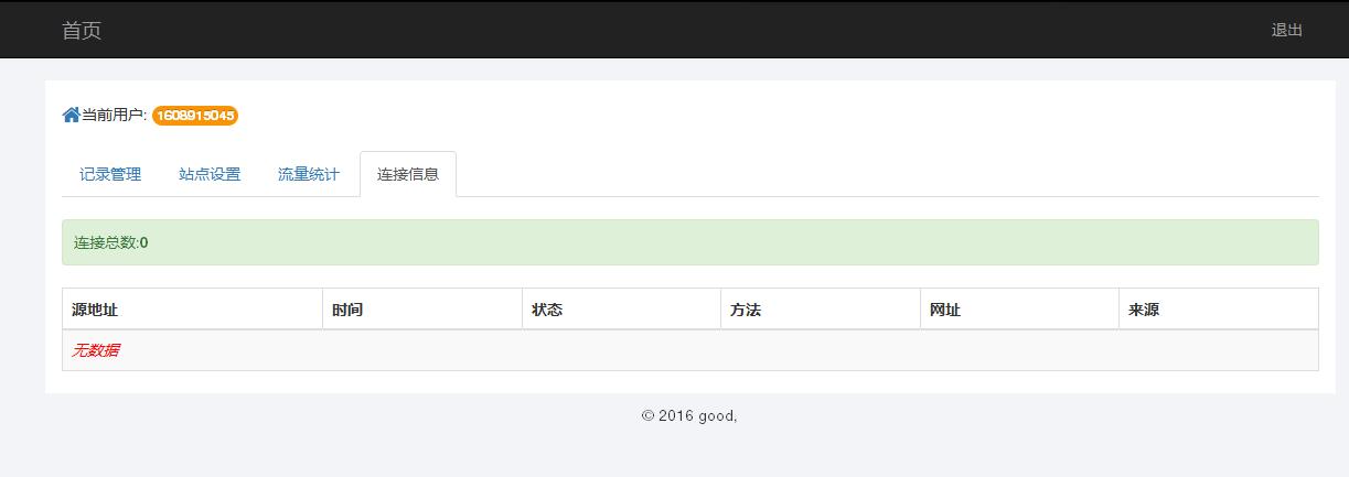 某IDC互聯(lián)網(wǎng)服務商管理系統(tǒng)--用戶域名記錄管理、站點設置、流量統(tǒng)計和連接信息