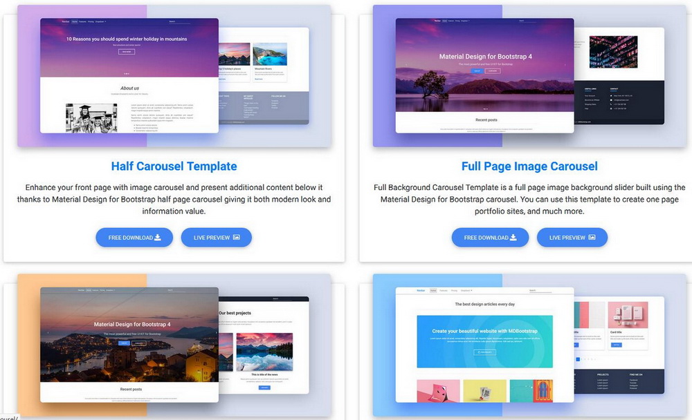 mdbootstrap一套基于Bootstrap響應(yīng)式擴展框架
